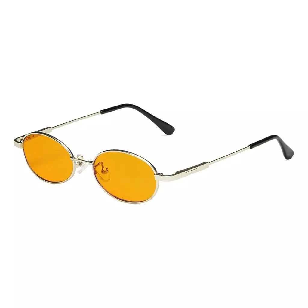 Oval Metal Frame Blue Light Blocking Eyeglasses Kids DSK1803