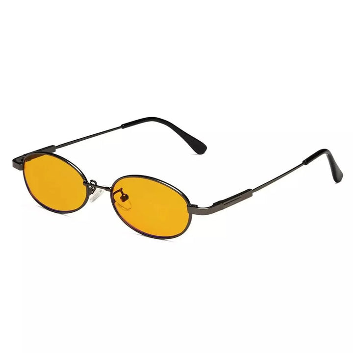Oval Metal Frame Blue Light Blocking Eyeglasses Kids DSK1803