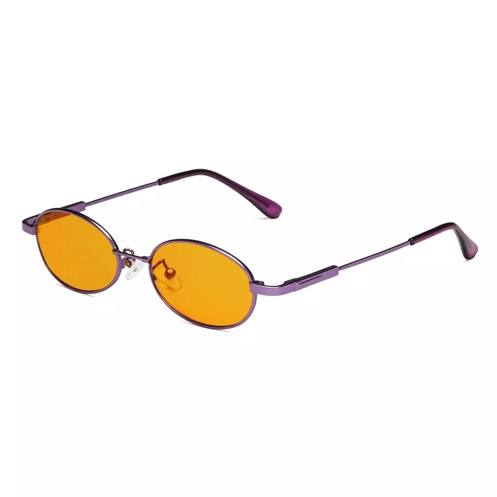 Oval Metal Frame Blue Light Blocking Eyeglasses Kids DSK1803
