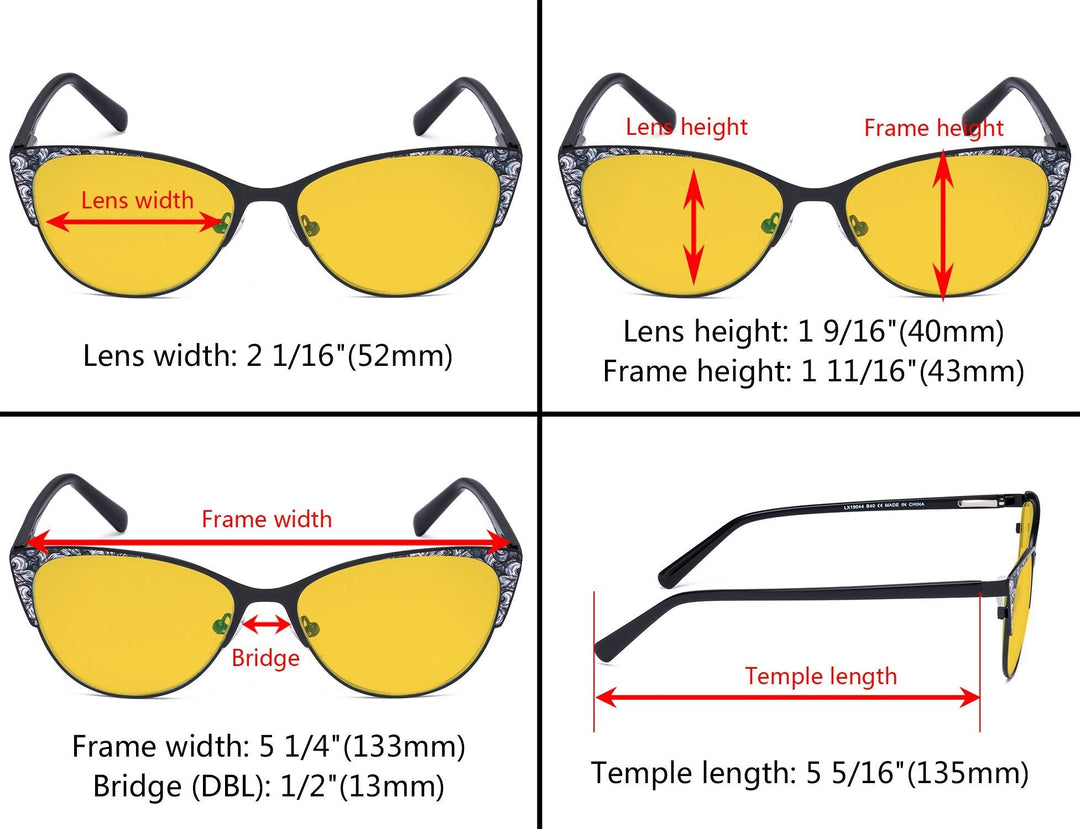 Cat-eye Blue Light Blocking Eyeglasses LX19044-BB90