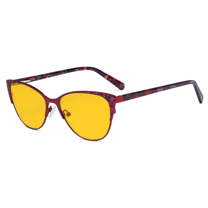 Cat-eye Blue Light Blocking Eyeglasses LX19044-BB90