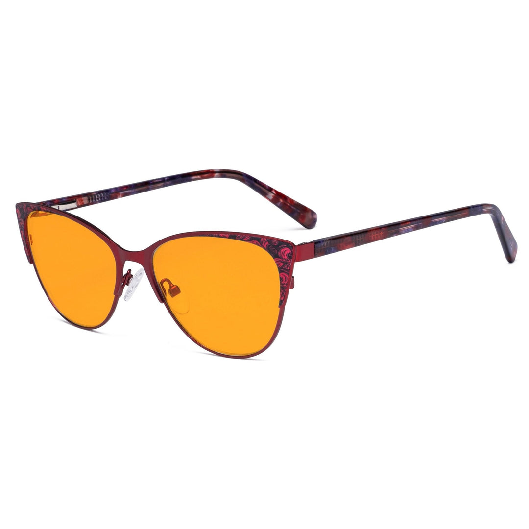 Cat-eye Design Blue Light Blocking Eyeglasses LX19044-BB98