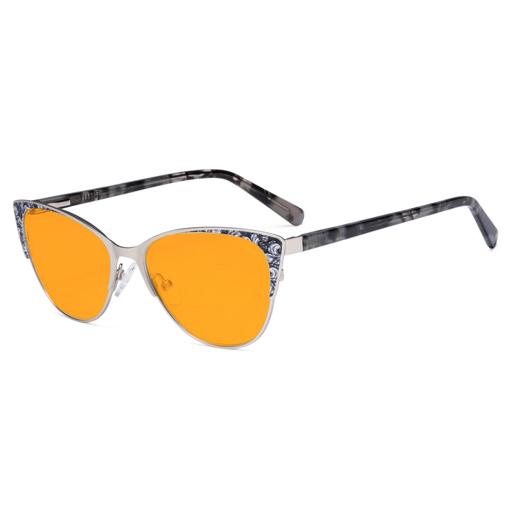 Cat-eye Design Blue Light Blocking Eyeglasses LX19044-BB98