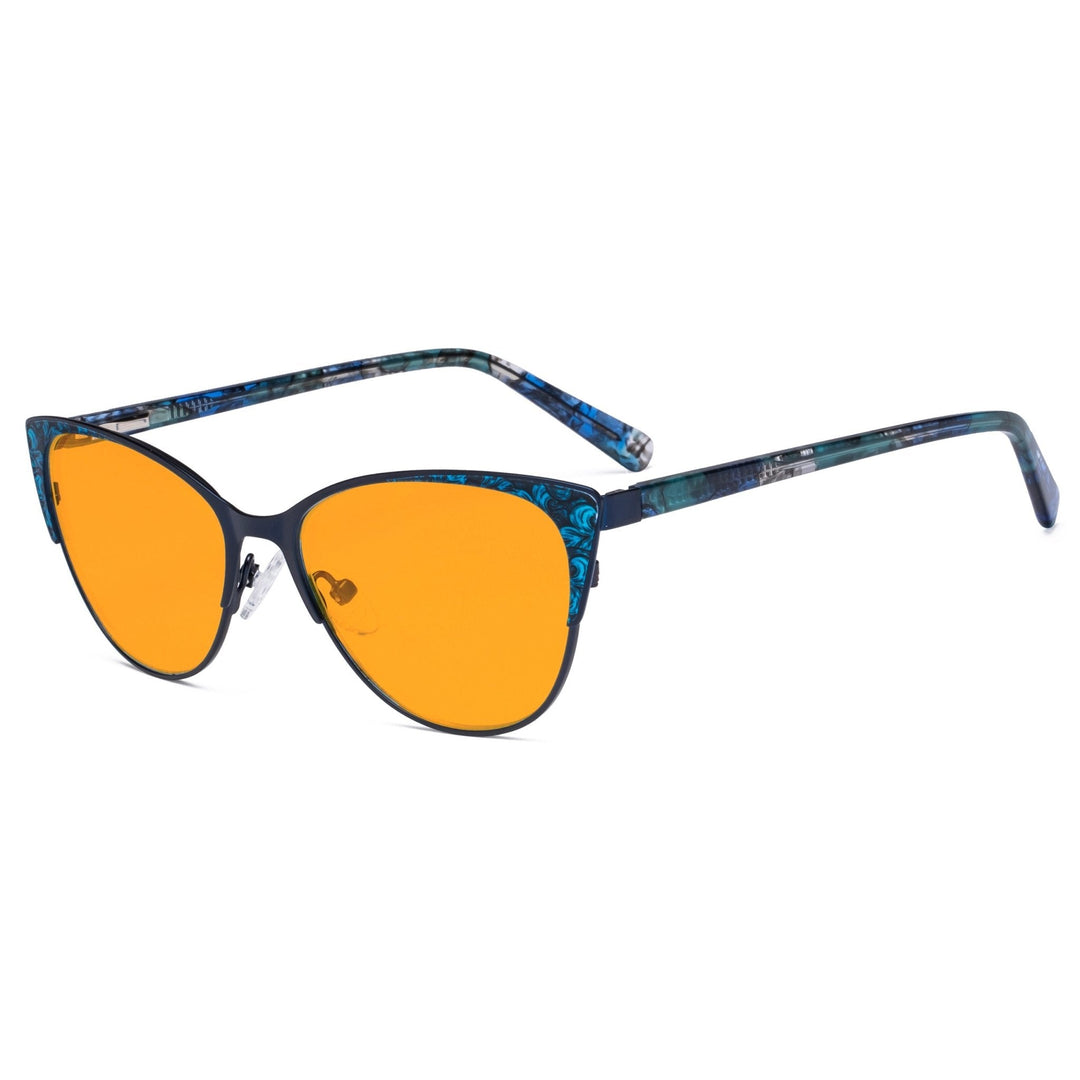 Cat-eye Design Blue Light Blocking Eyeglasses LX19044-BB98