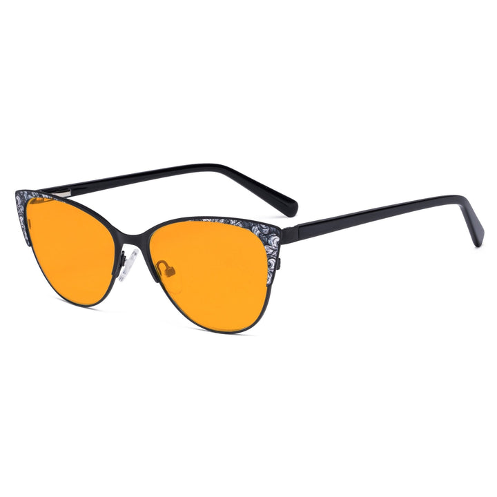 Cat-eye Design Blue Light Blocking Eyeglasses LX19044-BB98