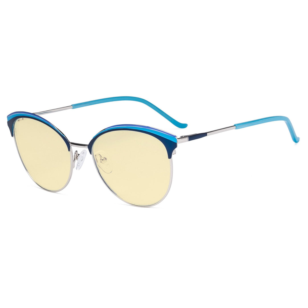 Oval Blue Light Blocking Eyeglasses LX19030-BB60