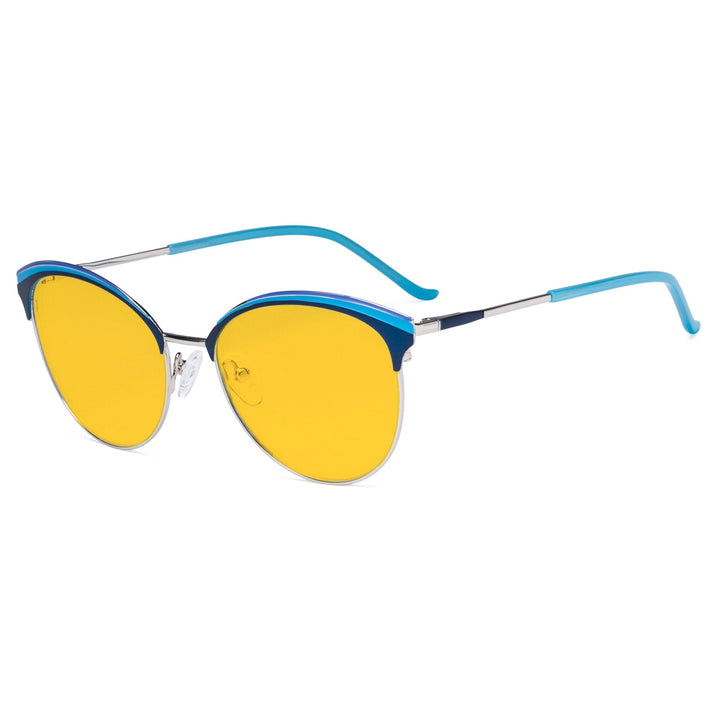 Oval Blue Light Blocking Eyeglasses LX19030-BB90