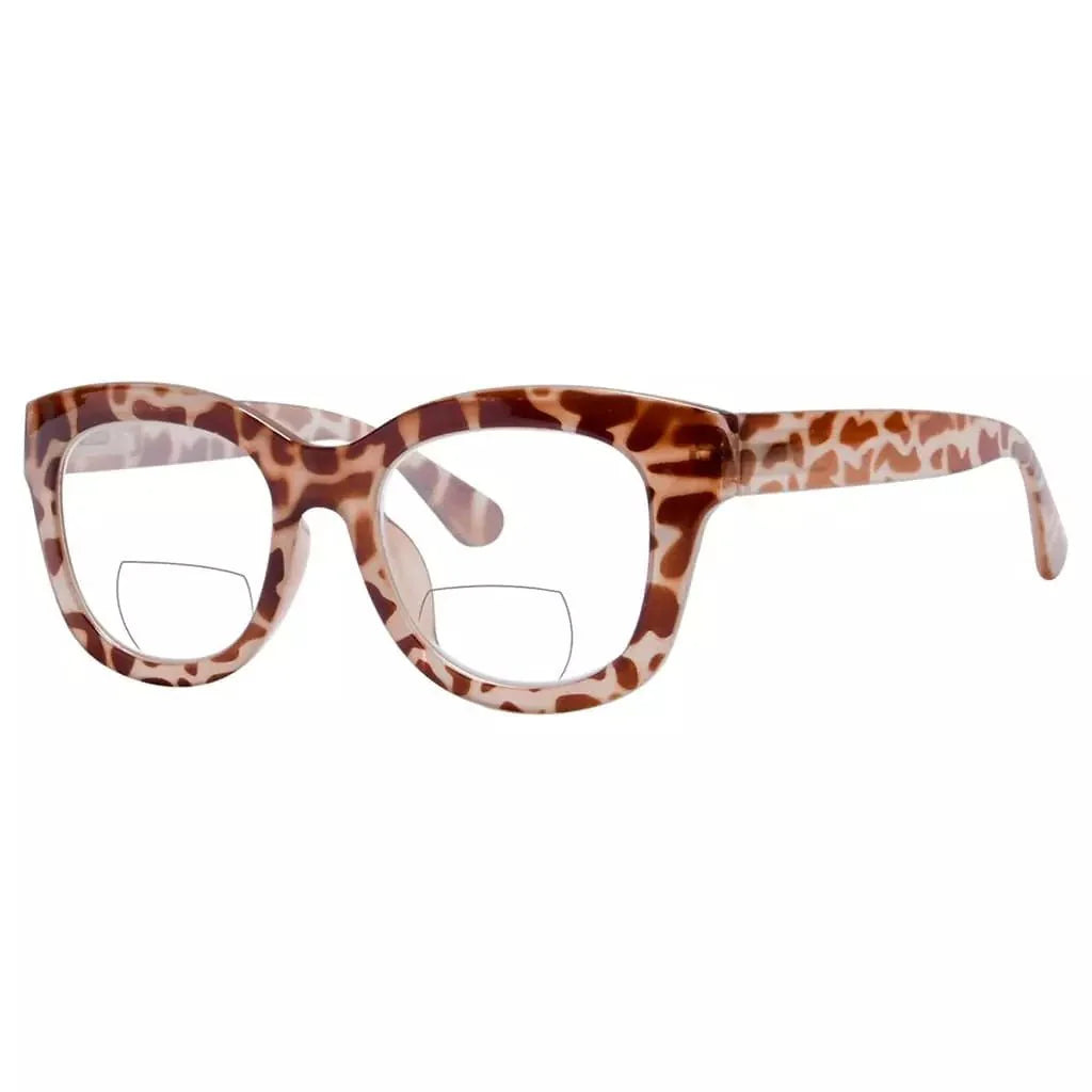 Oversized Square Trendy Bifocal Reading Glasses BR1555