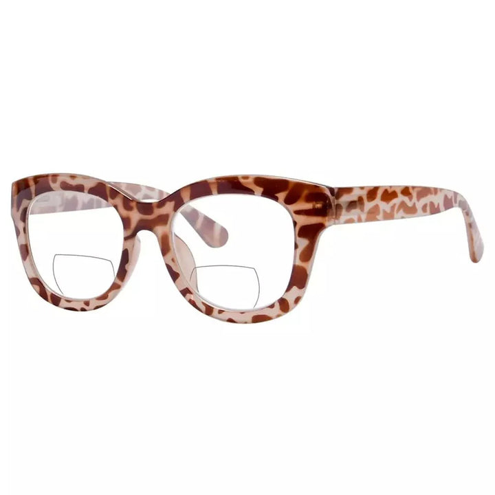 Oversized Square Trendy Bifocal Reading Glasses BR1555