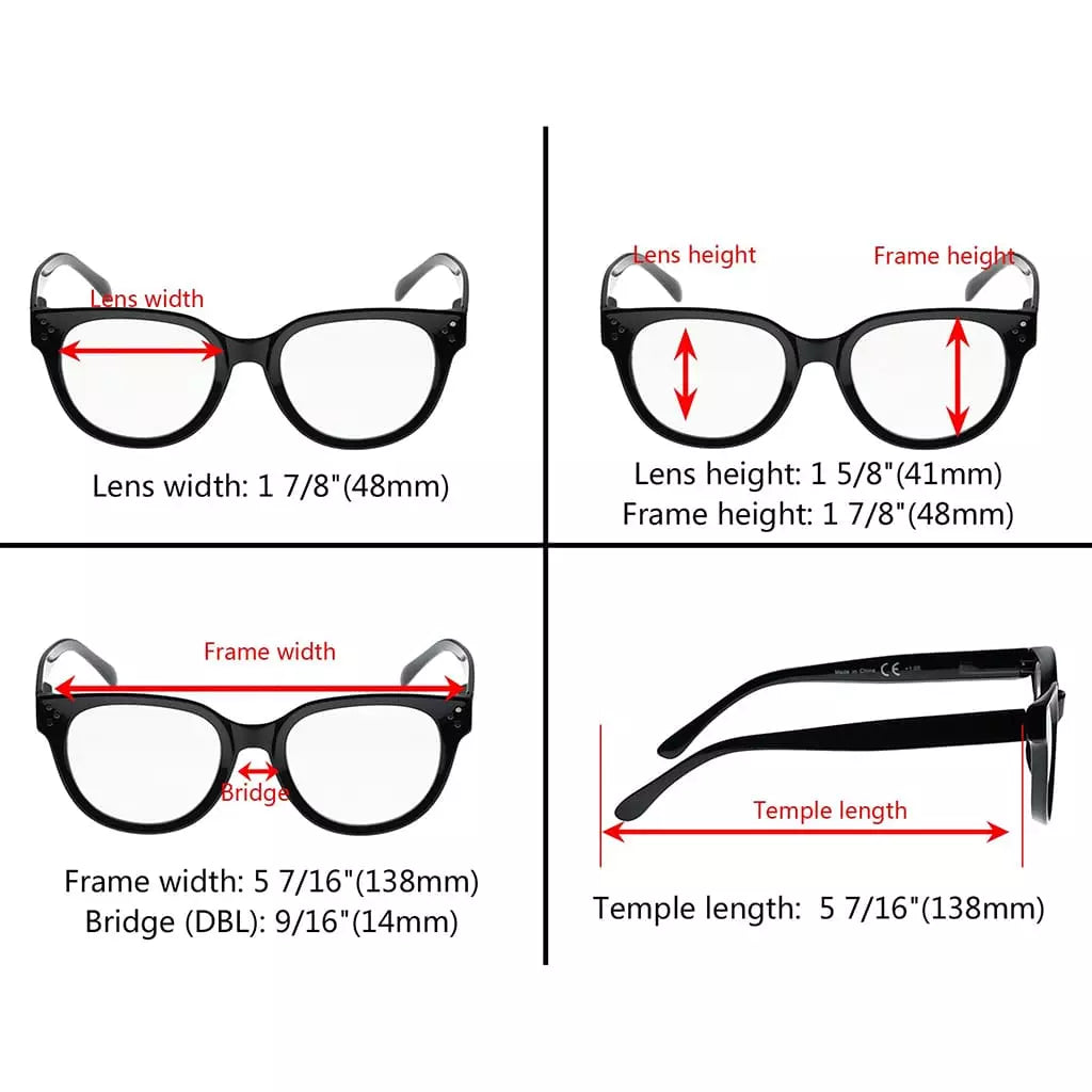 Stylish Reading Glasses Thicker Frame Readers R9110