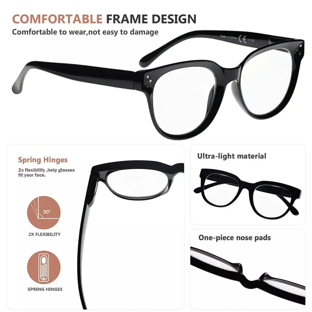 Stylish Reading Glasses Thicker Frame Readers R9110