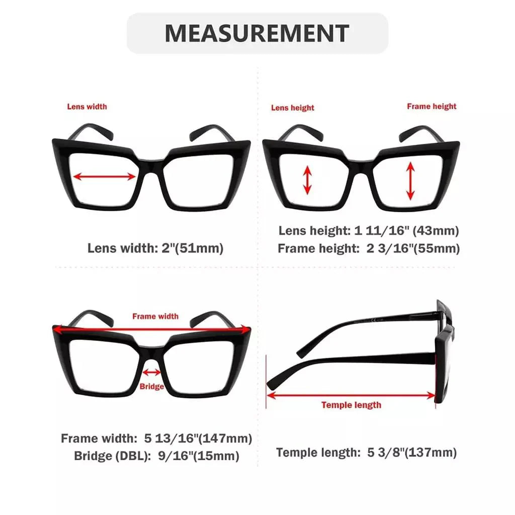 Oversized Transition Photochromic Reading Glasses BSR2141