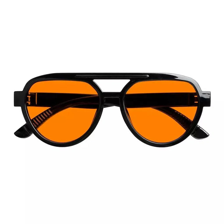 Pilot 100% Blue Blocking Glasses Orange Lens Metalless Screwless R2312-B98
