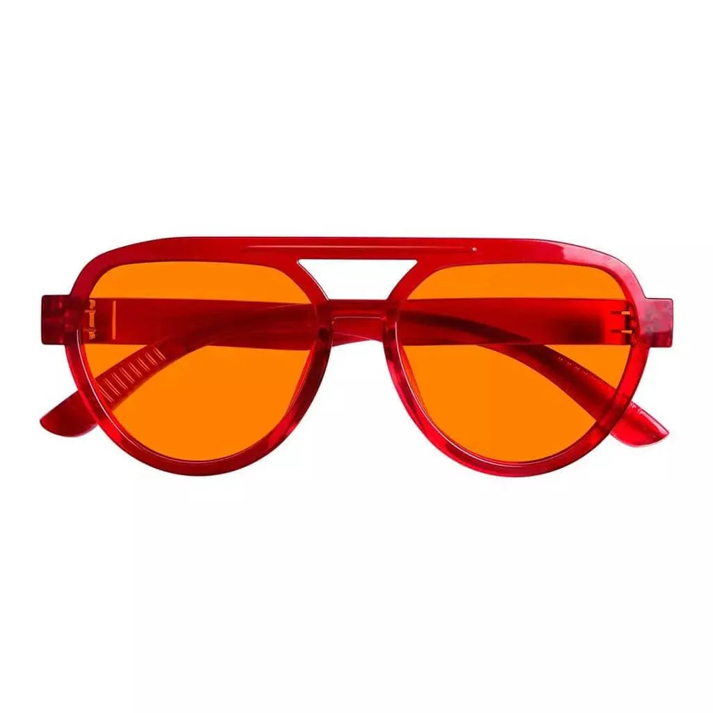 Pilot 100% Blue Blocking Glasses Orange Lens Metalless Screwless R2312-B98