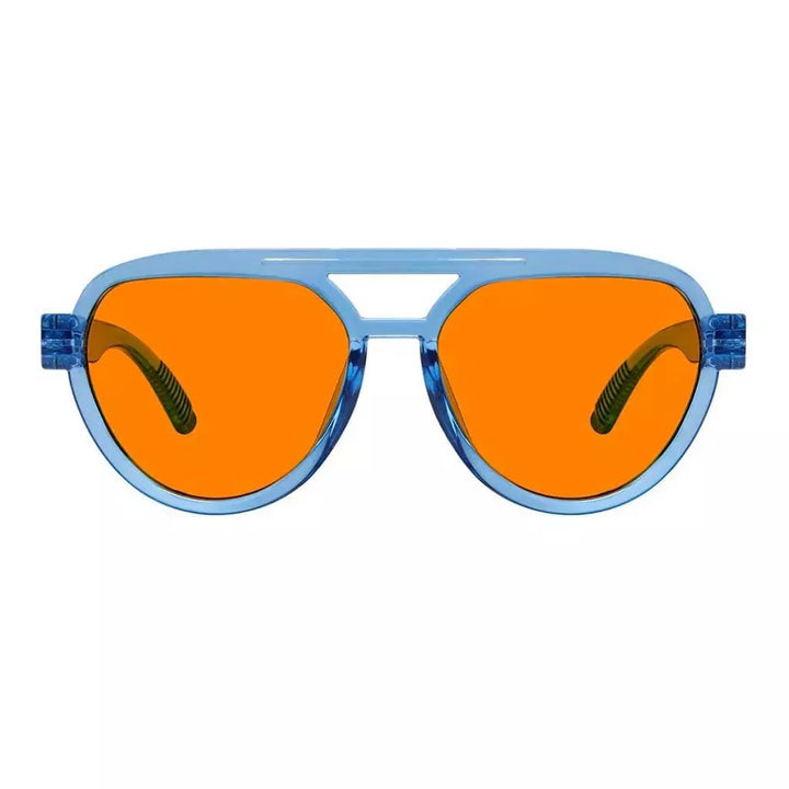 Pilot 100% Blue Blocking Glasses Orange Lens Metalless Screwless R2312-B98