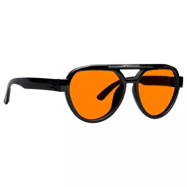 Pilot 100% Blue Blocking Glasses Orange Lens Metalless Screwless R2312-B98