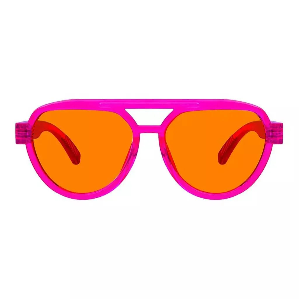 Pilot 100% Blue Blocking Glasses Orange Lens Metalless Screwless R2312-B98