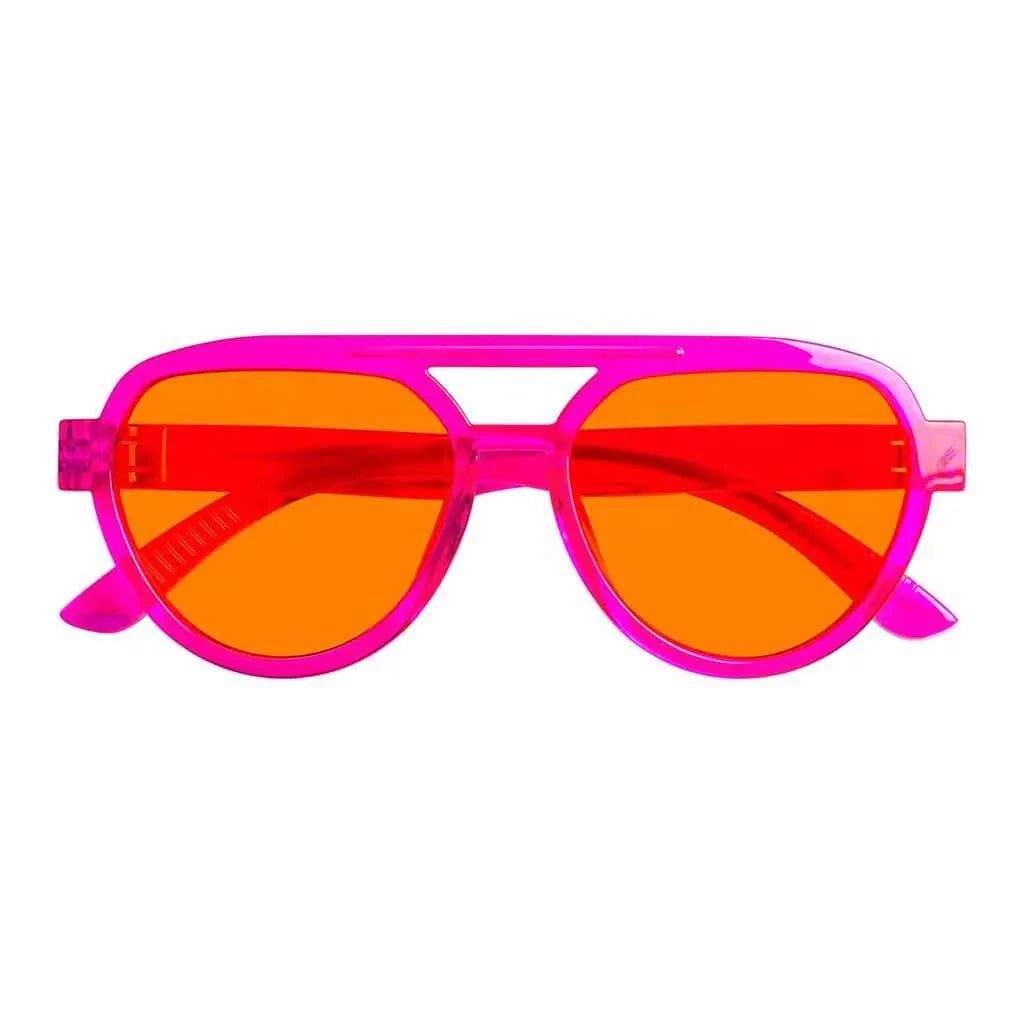 Pilot 100% Blue Blocking Glasses Orange Lens Metalless Screwless R2312-B98