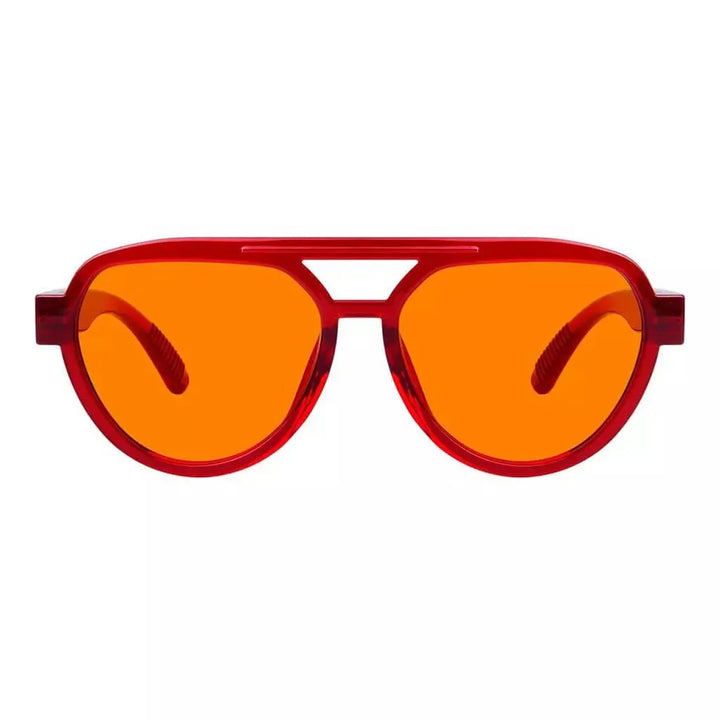 Pilot 100% Blue Blocking Glasses Orange Lens Metalless Screwless R2312-B98