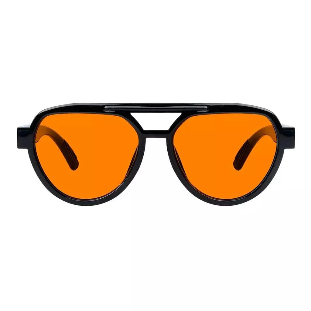 Pilot 100% Blue Blocking Glasses Orange Lens Metalless Screwless R2312-B98