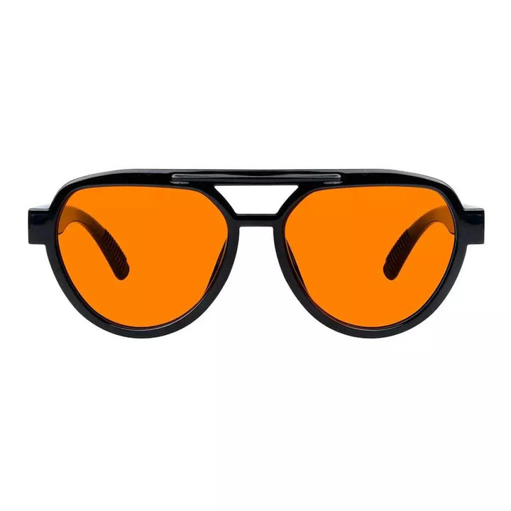 Pilot 100% Blue Blocking Glasses Orange Lens Metalless Screwless R2312-B98
