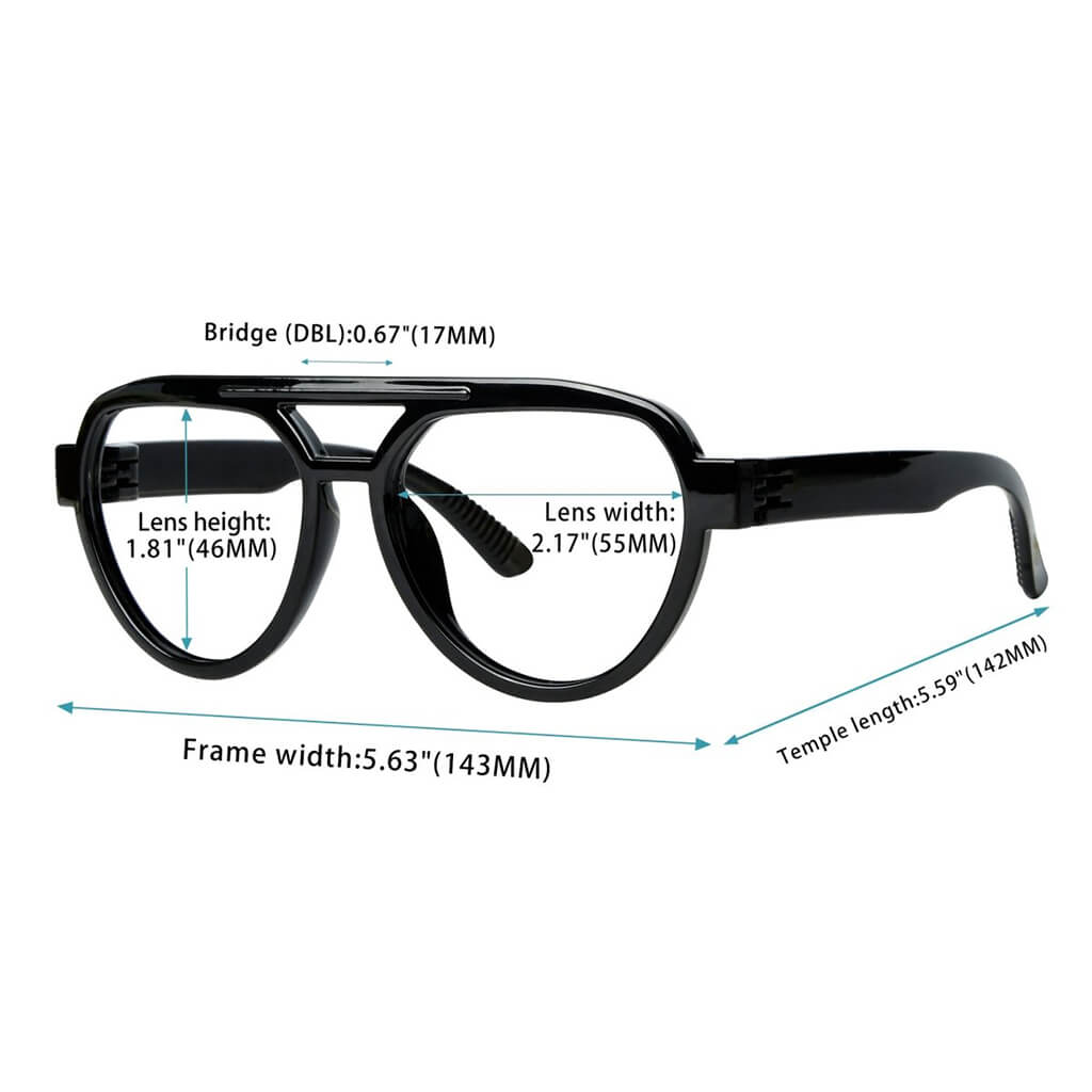 Pilot 30% Blue Light Blocking Metalless Screwless Glasses