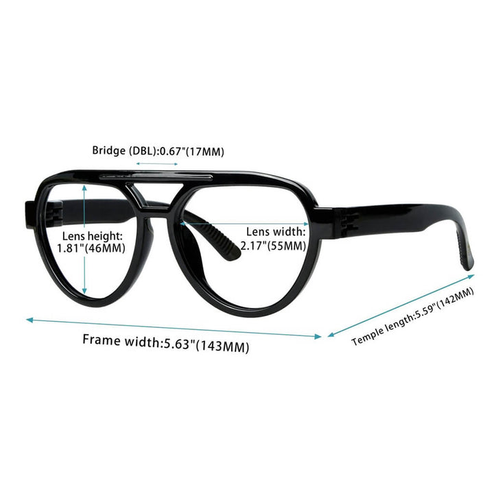 Pilot 30% Blue Light Blocking Metalless Screwless Glasses