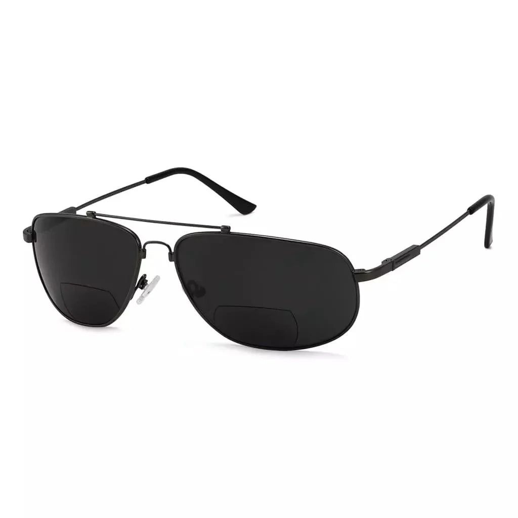 Pilot Style Metal Polarized Bifocal Sunglasses PGSG1803