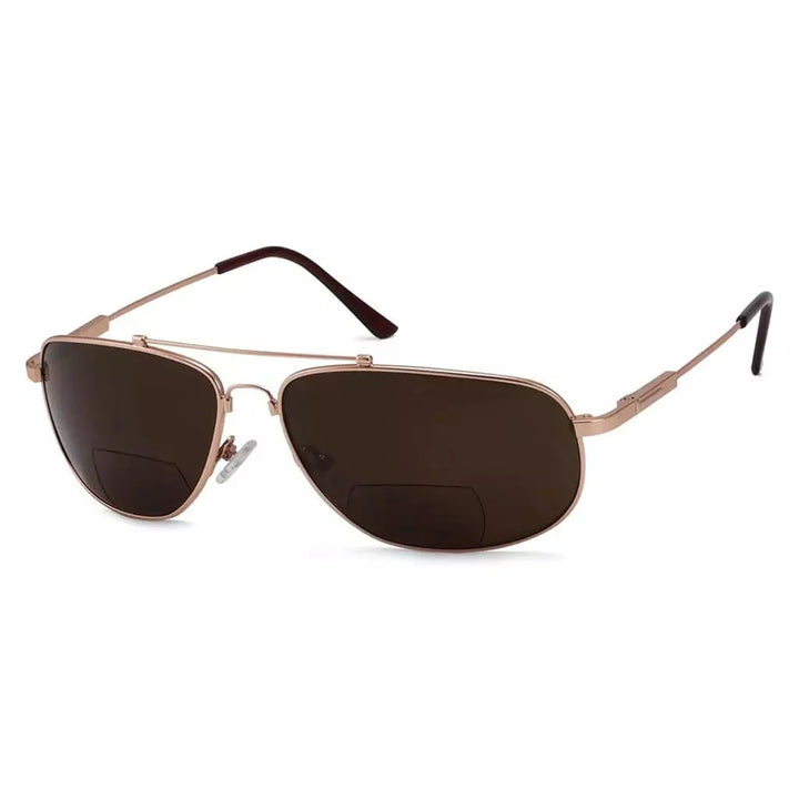 Pilot Style Metal Polarized Bifocal Sunglasses PGSG1803