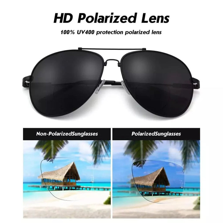 Pilot Style Polarized Bifocal Sunglasses PGSG1802