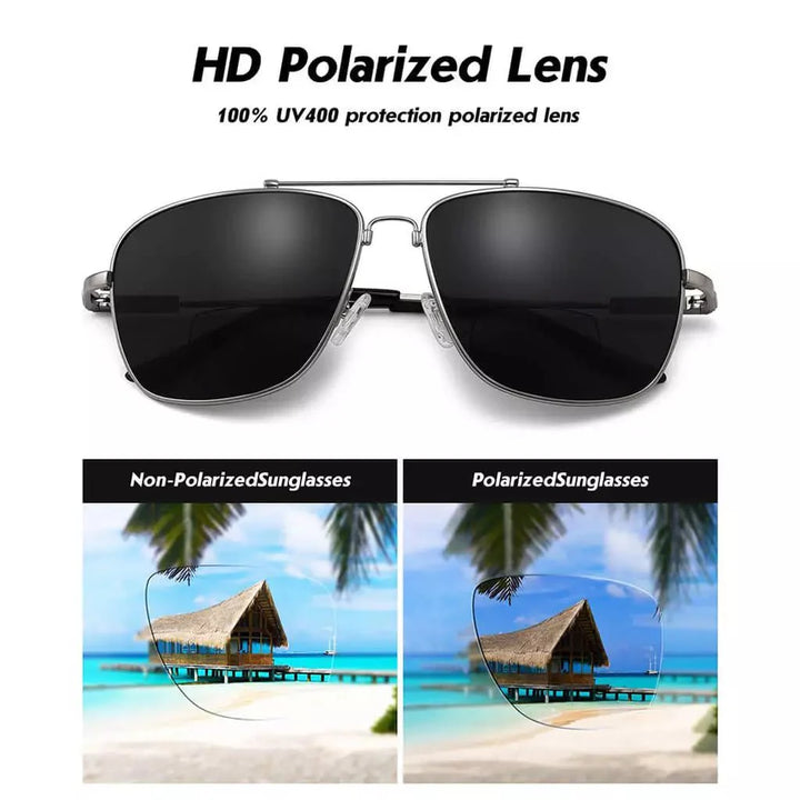 Pilot Style Polarized Bifocal Sunglasses Readers PGSG1801