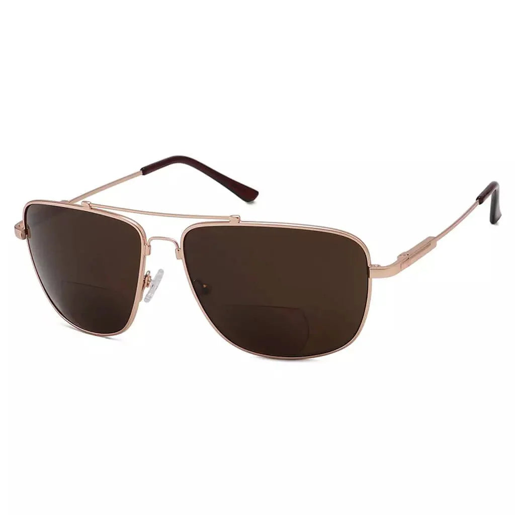 Pilot Style Polarized Bifocal Sunglasses Readers PGSG1801
