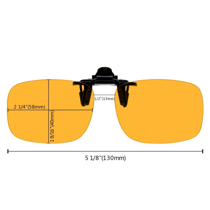Polarized Clip on Flip up Night Driving Glasses JQ3 (58MMX40MM)