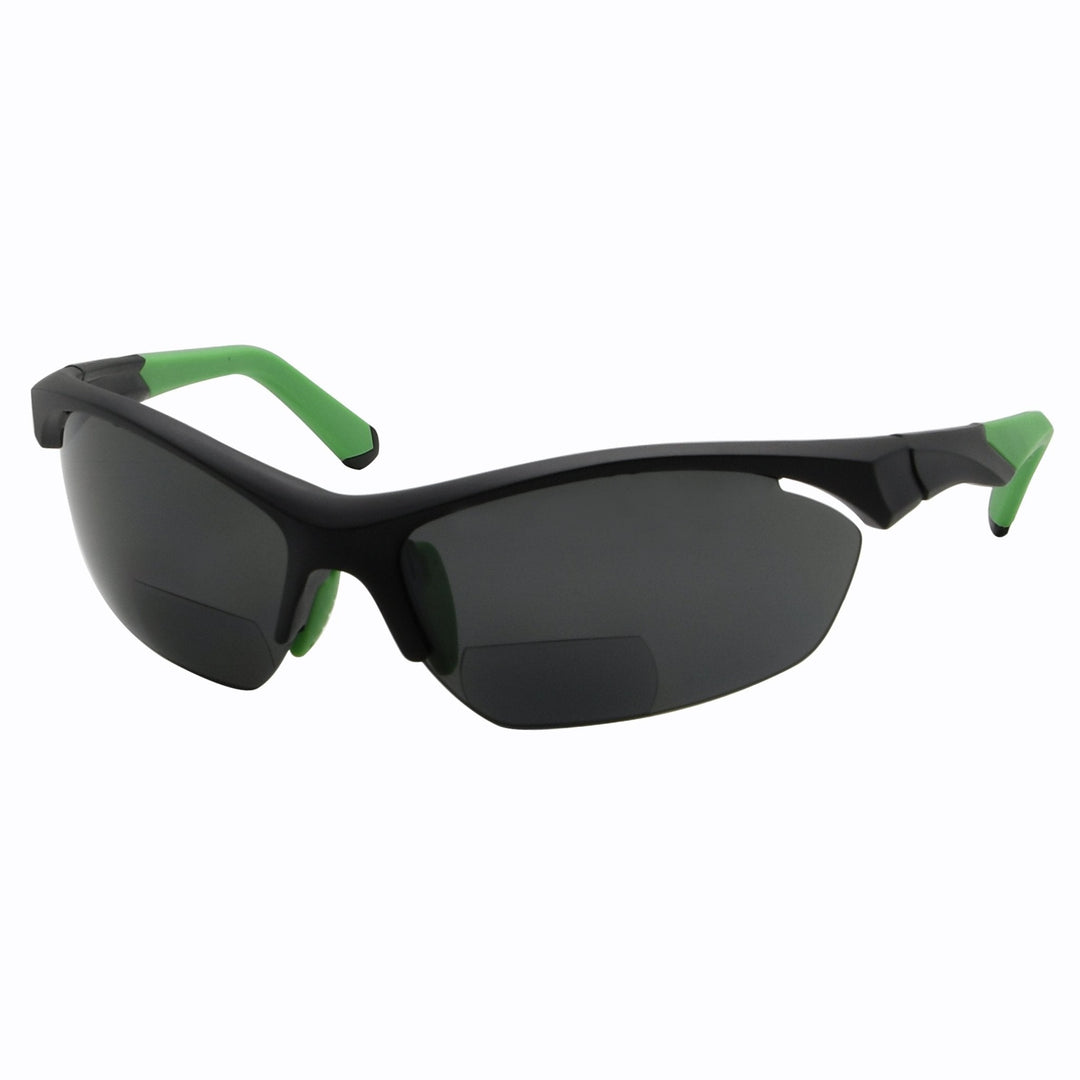 Half Rim Sport Bifocal Polarized Reading Sunglasses