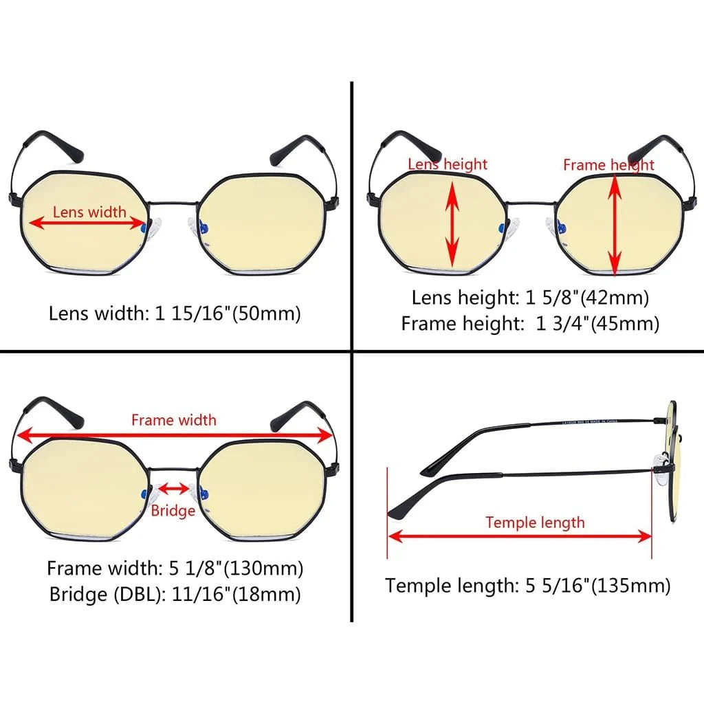 Polygon Blue Light Blocking Eyeglasses