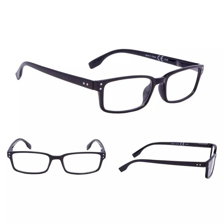 READING GLASSES 3 Pack Stylish Rectangle Readers 3-R097
