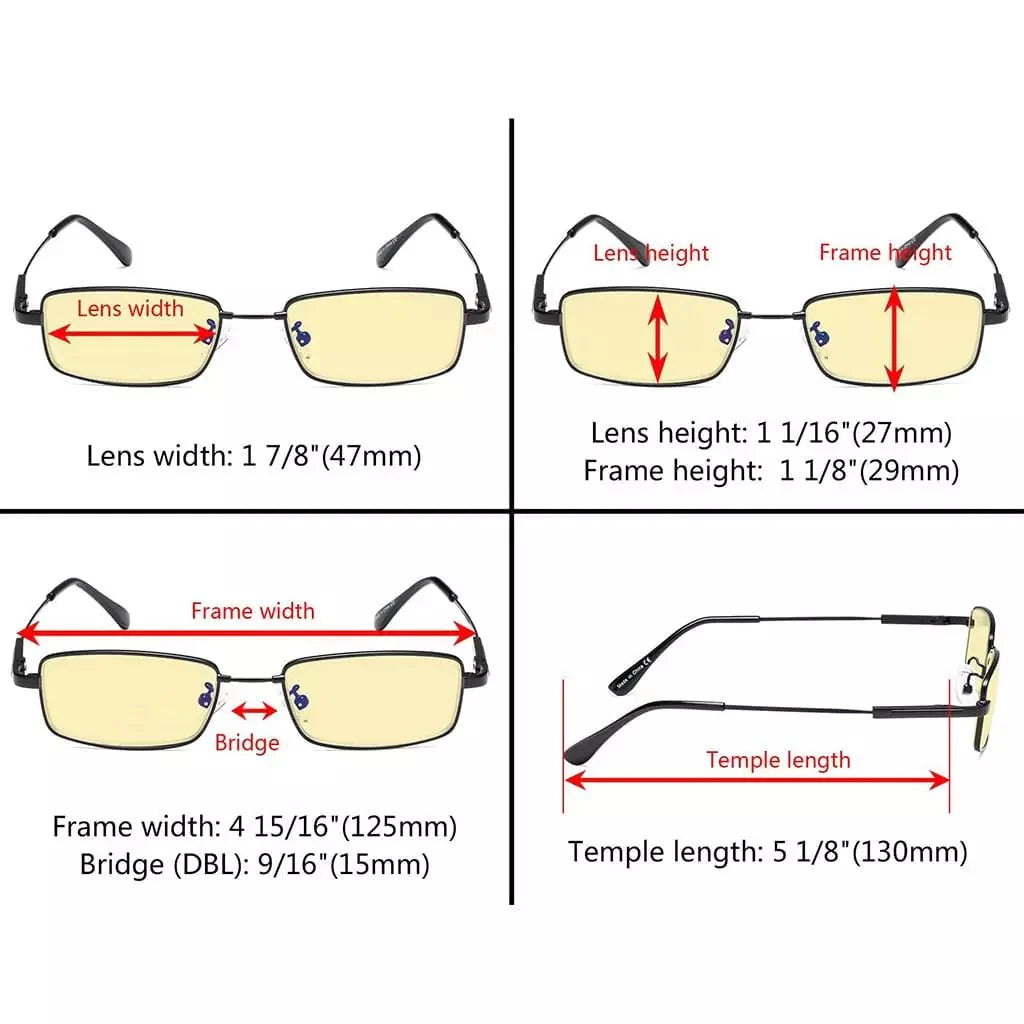 Rectangle Blue Light Blocking Eyeglasses for Kids TMK1802