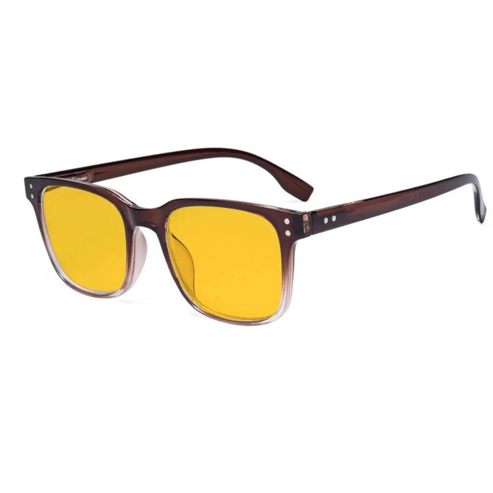 Rectangle Blue Light Blocking Reading Glasses Stylish Readers HPT1804