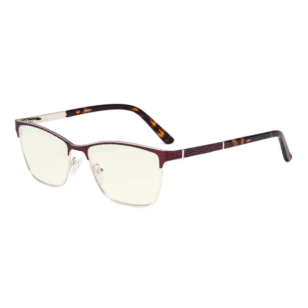 Rectangle Blue Light Filter Eyeglasss LX19012-BB40