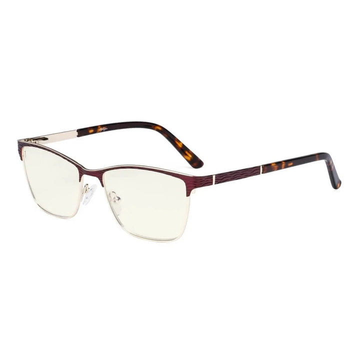 Rectangle Blue Light Filter Eyeglasss LX19012-BB40