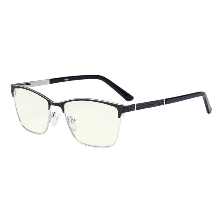 Rectangle Blue Light Filter Eyeglasss LX19012-BB40