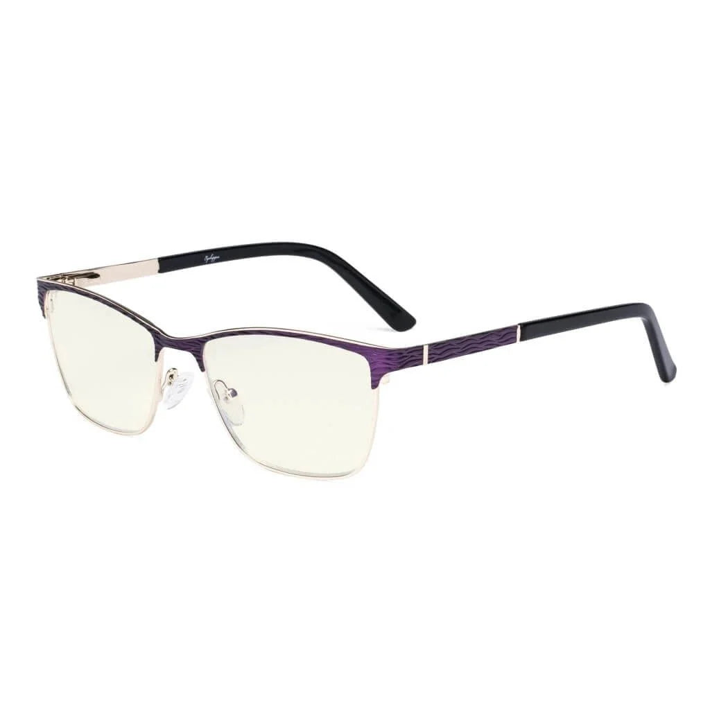 Rectangle Blue Light Filter Eyeglasss LX19012-BB40