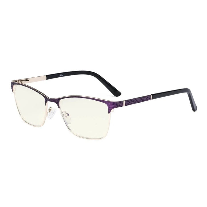 Rectangle Blue Light Filter Eyeglasss LX19012-BB40