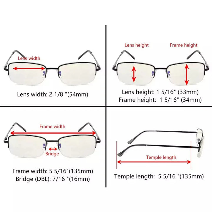 Rectangle Chic Blue Light Filter Reading Glasses 1-CG15015
