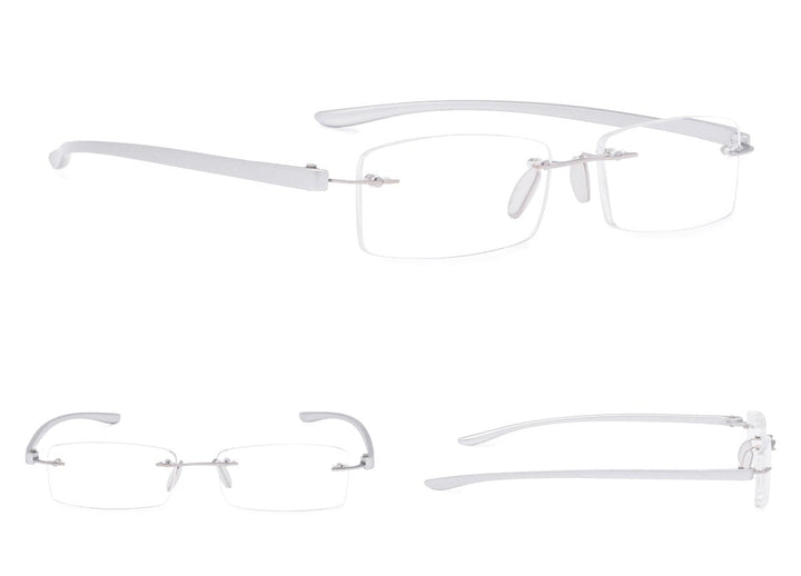 Rimless Rectangle Reading Glasses R14001