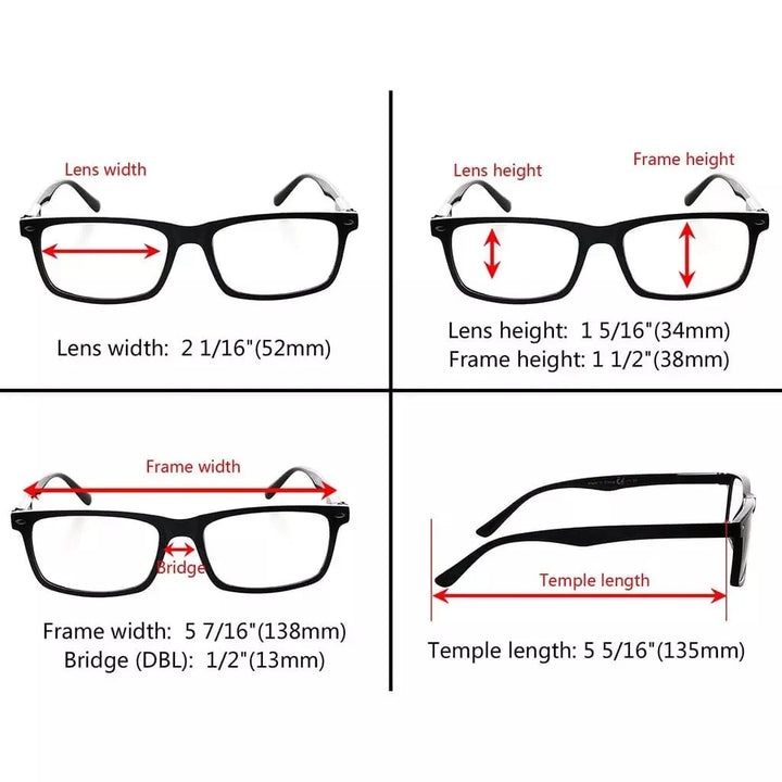 Retro Spectacles Blue Light Filter Classic Design 5-UVR899