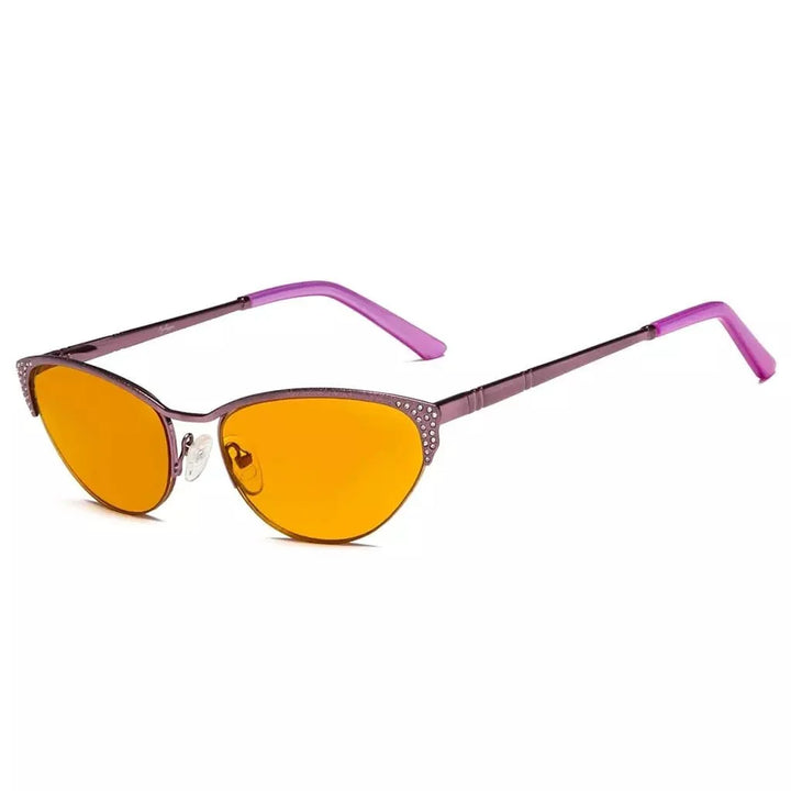 Rhinestones Blue Light Blocking Reading Glasses LX17002-BB98