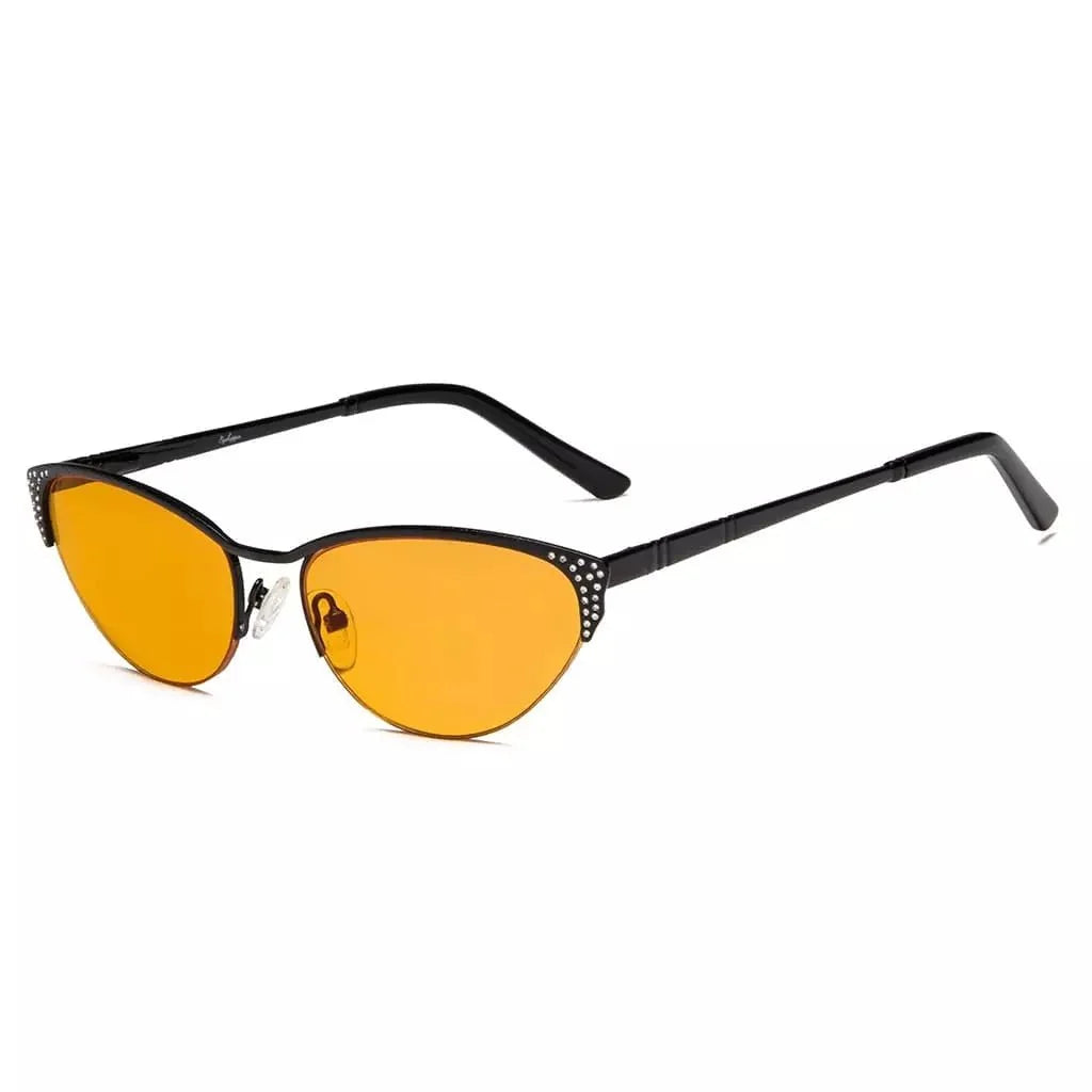 Rhinestones Blue Light Blocking Reading Glasses LX17002-BB98