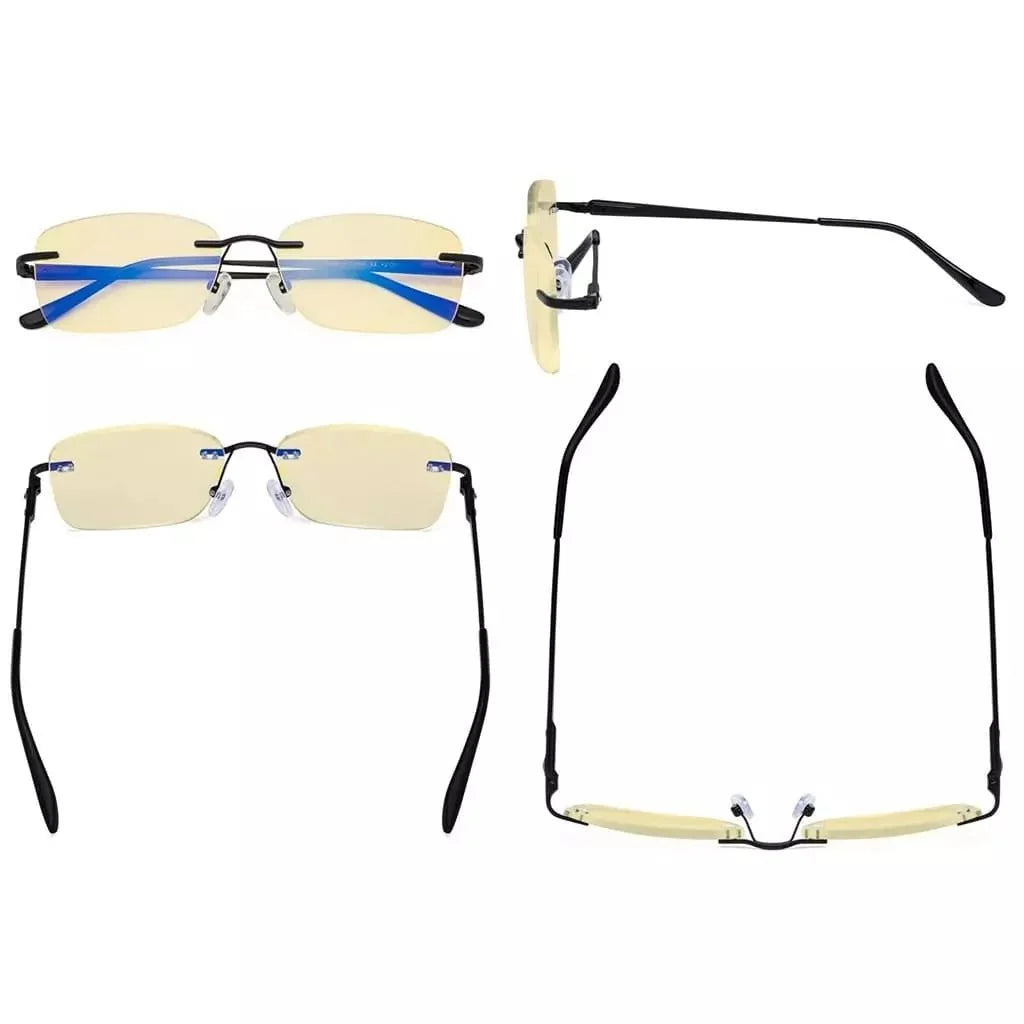 Rimless Blue Light Blocking Reading Glasses TMWK9905A