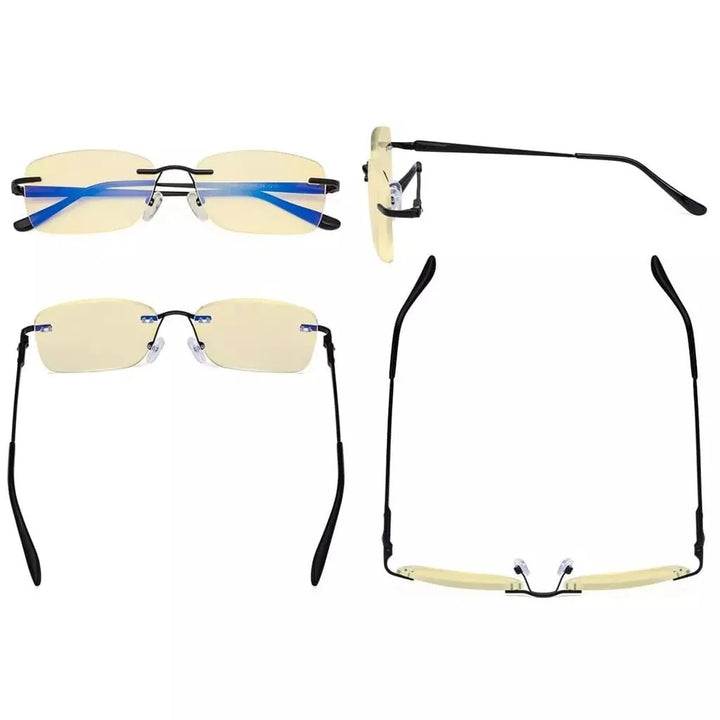 Rimless Blue Light Blocking Reading Glasses TMWK9905A